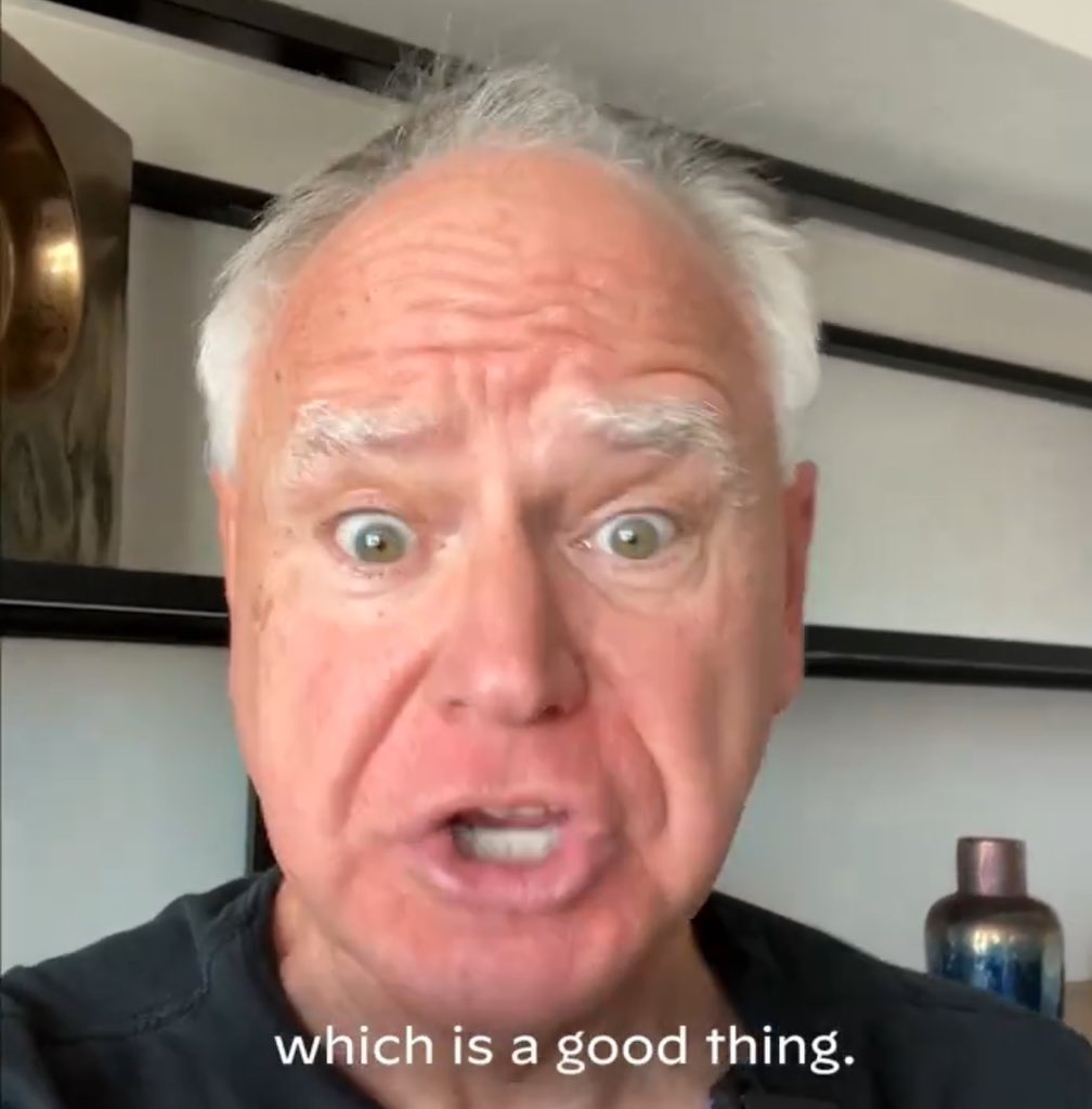 Tim Walz so popular in Minnesota, there's a Never Walz booth at the